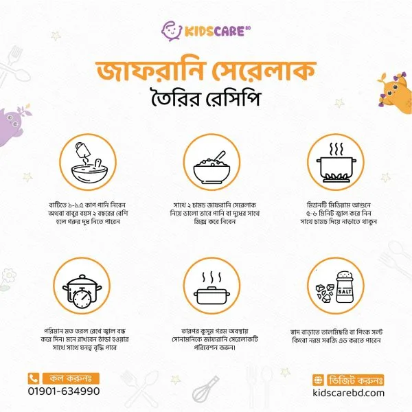Kids Care BD homemade cerelac recipe and cooking process