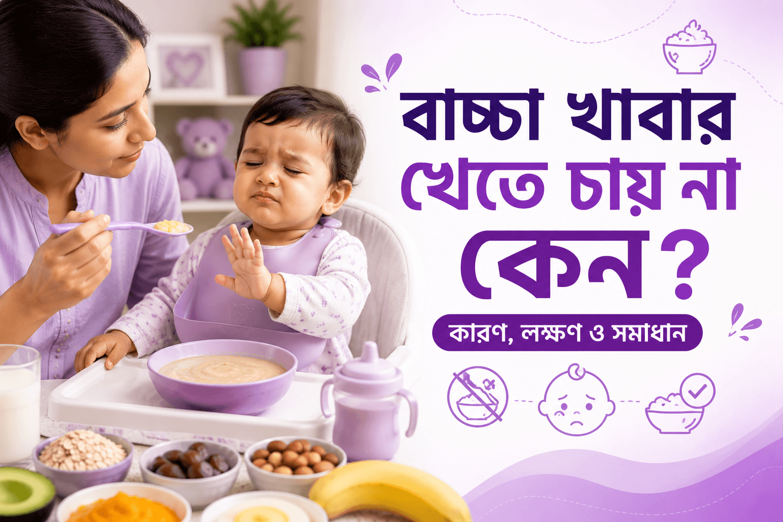 বাচ্চা খাবার খেতে চায় না কেন? ৭টা মূল কারণ ও বিশেষজ্ঞের সমাধান (২০২৬)