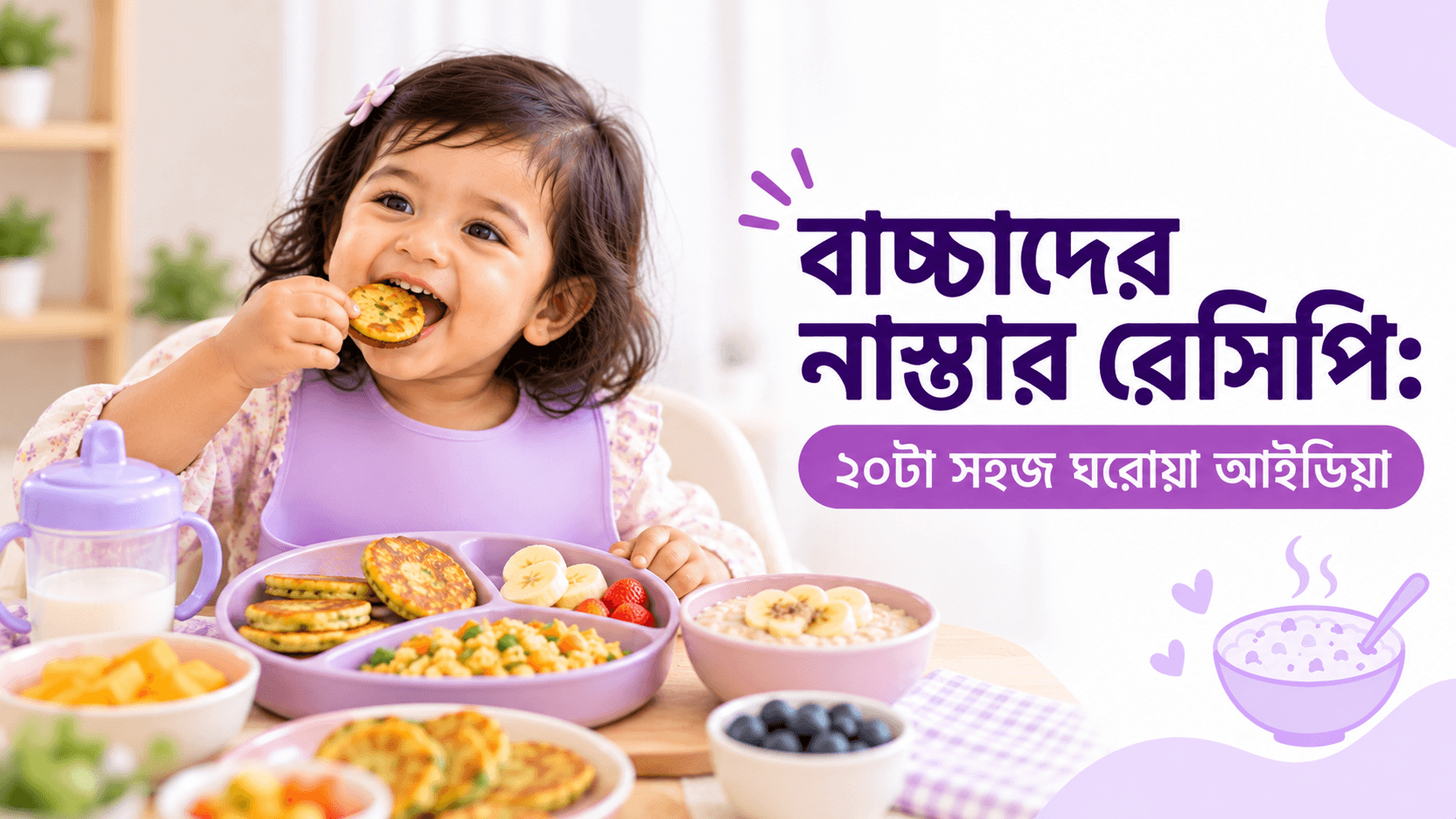 বাচ্চাদের নাস্তার রেসিপি: ২০টা সহজ ঘরোয়া আইডিয়া